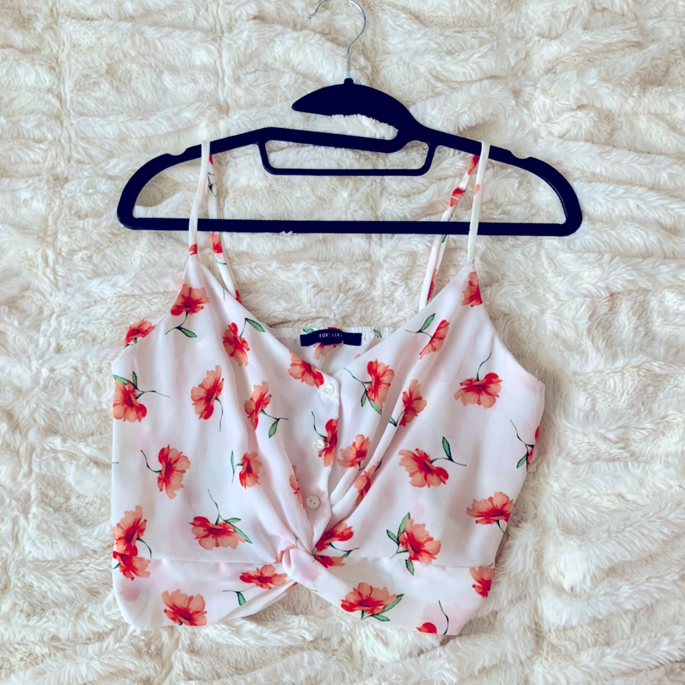 Floral crop top
